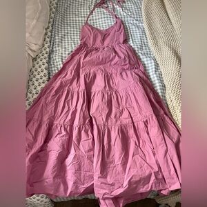 Madewell Pink Gathered Dress